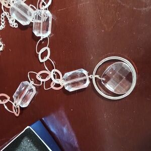 Long Circle pendant necklace